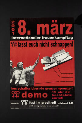 Frauen Lesben lasst euch nicht schnappen. Demo. Hechtplatz