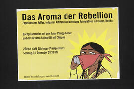Das Aroma der Rebellion. Buchpräsentation. Café Zähringer