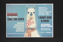 Call the Cops - Occupy Zürich - Soliabend 14.1.2012