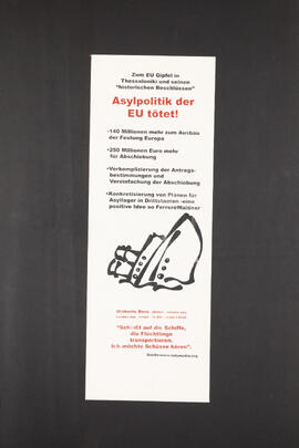 Asylpolitik der EU tötet - Zum EU-Gipfel in Thessaloniki und seinen "historischen Beschlüssen" […]