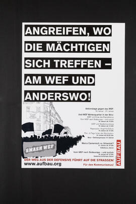 Angreifen, wo die Mächtigen sich treffen - am WEF und anderswo