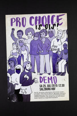 Pro Choice is ois! Demo gegen ultrareligiöse ChristInnen.