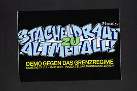Stacheldraht zu Altmetall! Demo gegen das Grenzregime