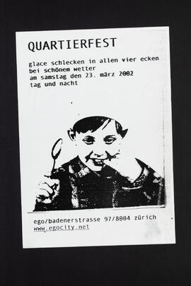 Quartierfest. Ego, Badenerstrasse 97
