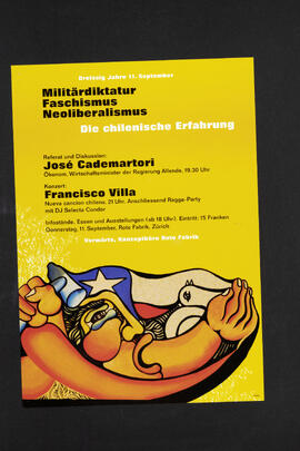 30 Jahre 11. September. Die chilenische Erfahrung. Veranstaltung. Rote Fabrik