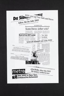 Collage: WEF setzt auf New York und Davos