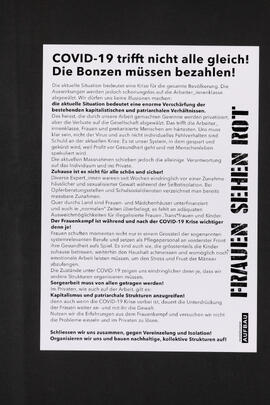 COVID-19 trifft nicht alle gleich - die bonzen müssen zahlen - Frauen sehen rot