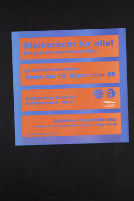 Bleiberecht für alle. Die gemeinsame Perspektive. Demo