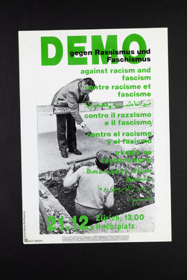 Demo gegen Rassismus und Faschismus.