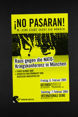 No Pasaran. M – Eine Stadat sucht die Mörder. Raus gegen die  NATO-Kriegskonferenz. Aktionen, Demo