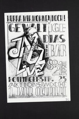 Atkionswoche Hottingerstr. 25 1 Jahr okupiert