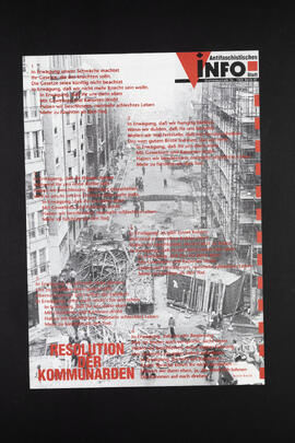 Resolution der Kommunarden. Antifaschistisches Infoblatt. [Rückseite]