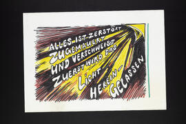 Alles ist zerstört, zugemauert und verschweisst. Zuerst wird das Licht hereingelassen