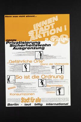 Innenstadtaktion!Gegen Privatisierung, Sicherheitswah, Ausgrenzung -  Aktionswoche Berlin