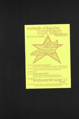 Lesbisch- schwules Tortenessen in der Elsässerstrasse 11