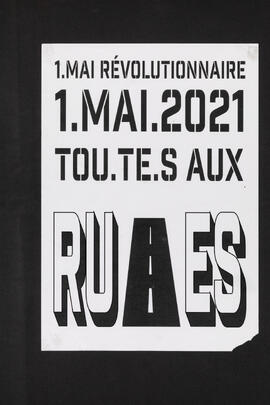
Mai révolutionaire - 1. Mai 2021 toutes aux rues
