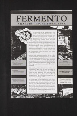 Fermento, anarchistische Bibliothek
