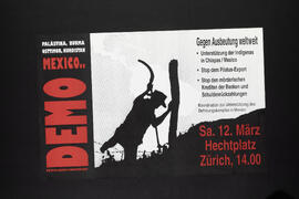 Demo gegen Ausbeutung weltweit. Chiapas. Besammlung Hechtplatz