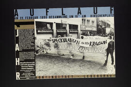 Auflauf Kontinuitaet - Lebensraum. Besammlung Hirschenplatz