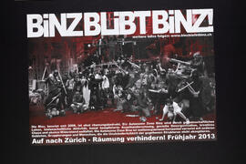 Binz blibt Binz. Auf nach Zürich – Räumung verhindern.