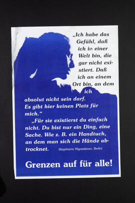 Grenzen auf für alle! (blau)