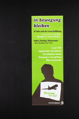 In Bewegung bleiben. 30 Jhre nach der Lorenz Entführung. Diskussionsveranstaltung