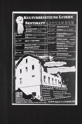 Kulturbesetzung Sentimatt Monatsprogramm September