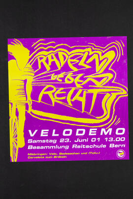 Radeln gegen Rechts. Velodemo