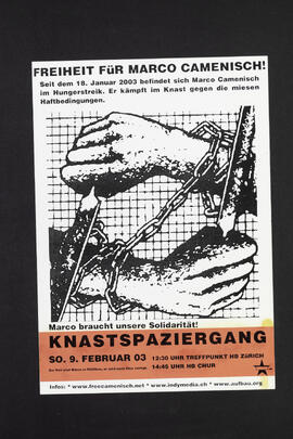 Knastspaziergang. Freiheit für Marco Camenisch!
