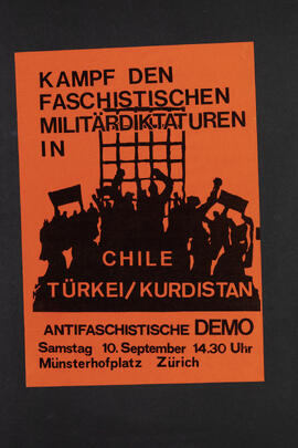 Kampf den faschistischen Militärdiktaturen in Chile, Türkei/ Kurdistan. Antifaschistische Demo