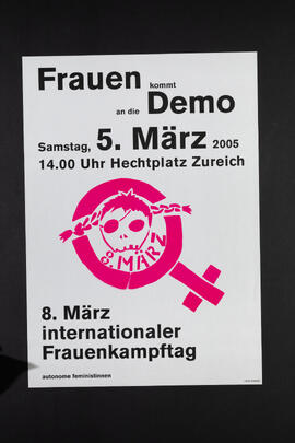 Frauen kommt an die Demo. Hechtplatz