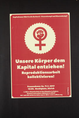 Unsere Körper dem Kapital enziehen […] - Frauendemo 11.3.2017, Zürich