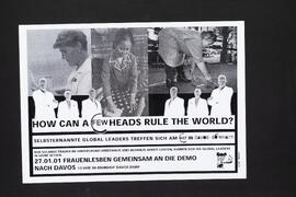 How can a few heads rule the world. FrauenLesben gemeinsam an die Demo nach Davos