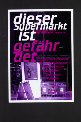 Dieser Supermarkt ist gefährdet. FrauenLesbendemo. Hechtplatz