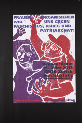 Frauen, organisieren wir uns gegen Faschismus, Krieg und Patriarchat - Frauendemo 11.3.2017, Zürich