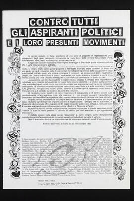 Contro tutti gli apiranti politici e i loro presunti movimenti