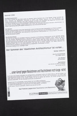 Der Sommer des „staatlichen Antifaschismus“ ist vorbei...