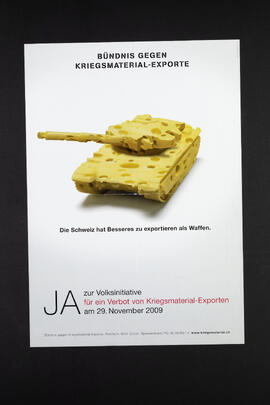 Die Schweiz hat besseres zu exportieren als Waffen. Ja zur Vollksinitiative für ein Verbot von Kriegsmaterial-Exporten