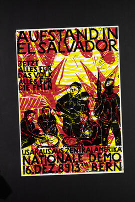 Aufstand in El Salvador. USA raus aus Zentralamerika. Demo.