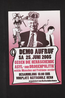 Demo-Aufruf Sa. 25. Juni 2005 gegen herrschende Asyl- und Drogenpolitik