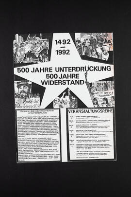 1492 – 1992. 500 Jahre Unterdrückung, 500 Jahre Widerstand. Veranstaltungsreihe