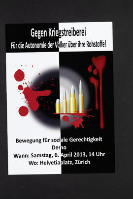 Gegen Kriegstreiberei. Für die Autonomie der Völker über ihre Rohstoffe. Demo