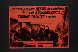 Unterstützt den Streik in Südarfika bei S. Schmidheiny's Eternit - Tochter everite